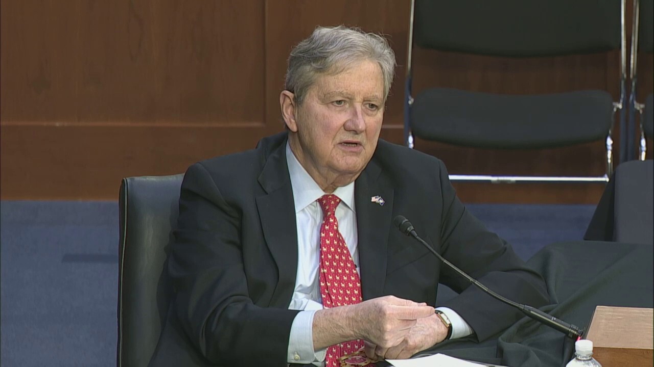 Sen. John Kennedy, R-La., questioned witnesses at a hearing Tuesday on social media and children.