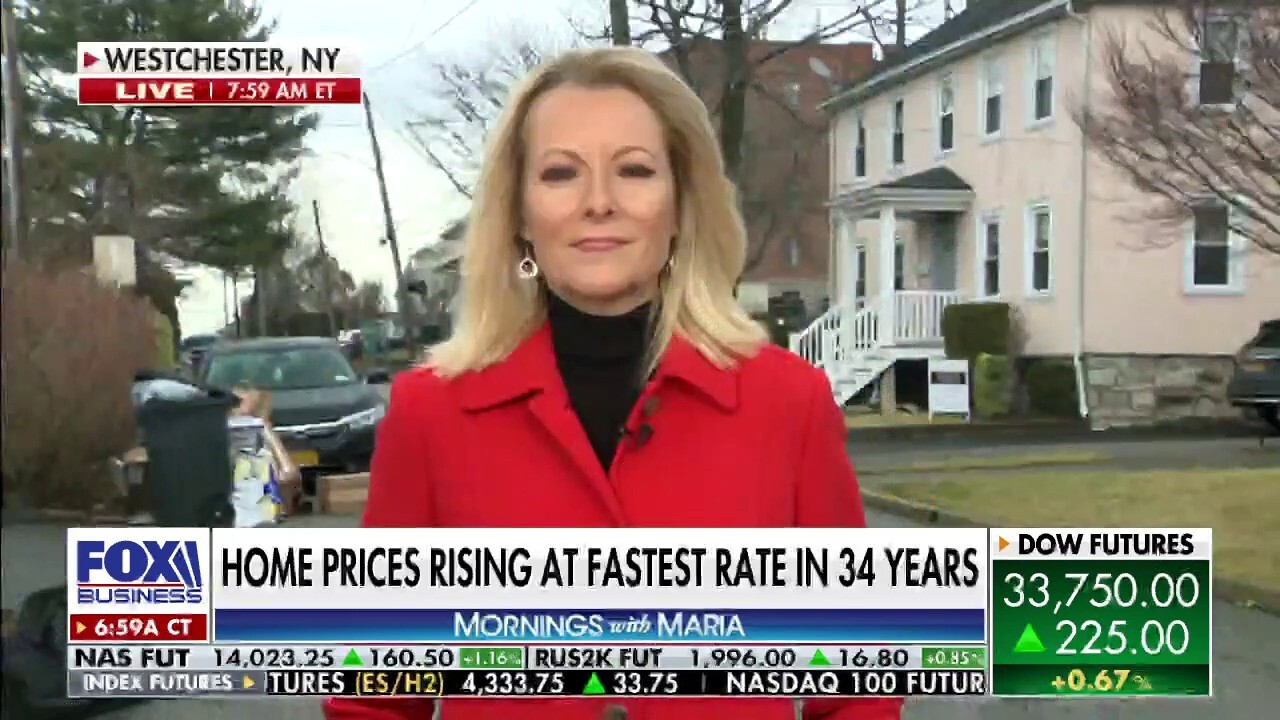 FOX Business Gerri Willis reports from Westchester County, New York, on housing prices rising at the fastest rate in 34 years.