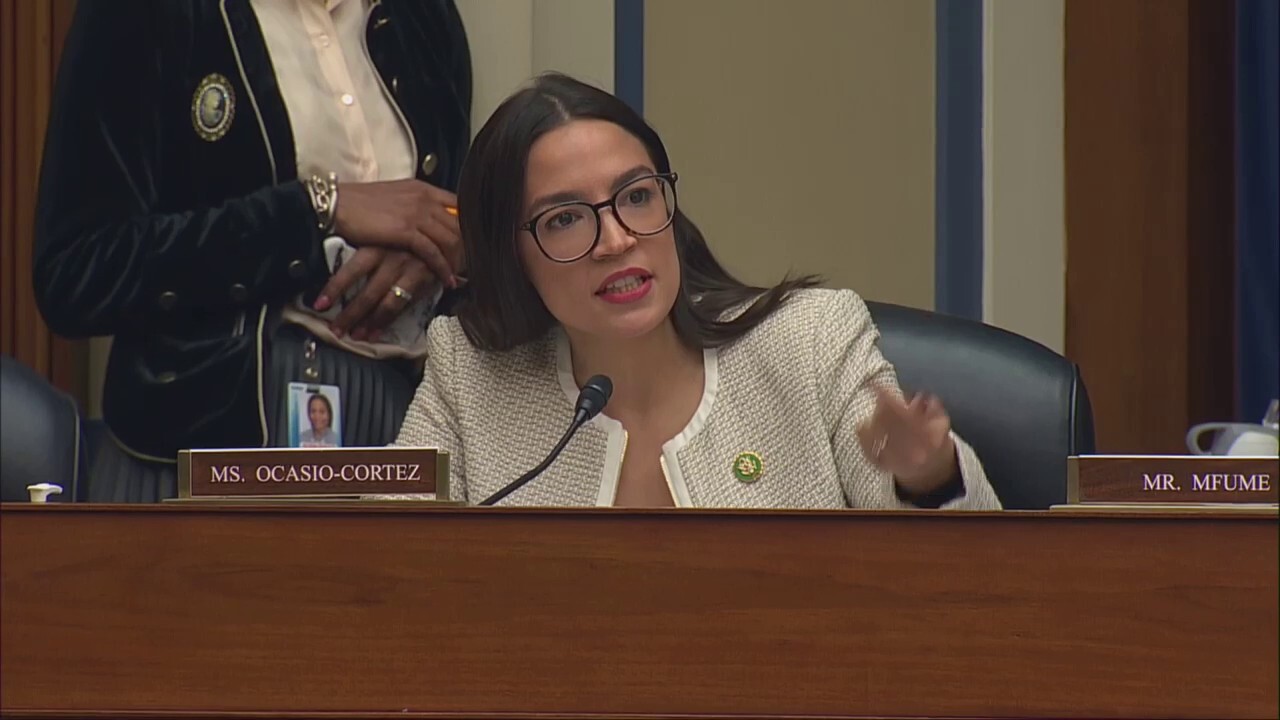 Rep. Alexandria Ocasio-Cortez, D-N.Y., questioned why Republicans are highlighting COVID-19 pandemic fraud in Pennsylvania, New York and California, in a Wednesday House hearing.