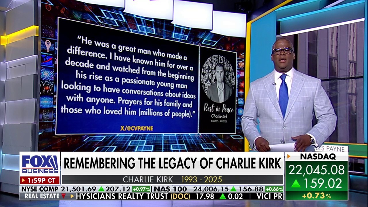 FOX Business host Charles Payne honors Turning Point USA founder Charlie Kirk's legacy on ‘Making Money’ after he Kirk was assassinated on a college campus.
