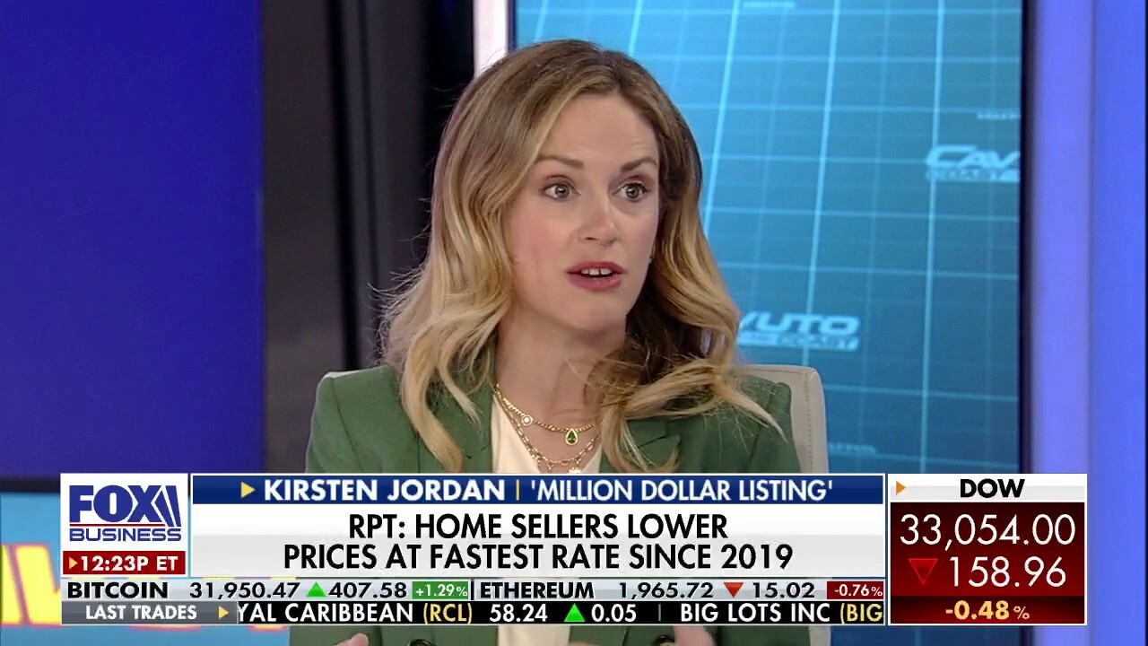 Real estate agent and ‘Million Dollar Listing’ star Kirsten Jordan reacts to home sellers lowering their listing price as the fastest rate since 2019.