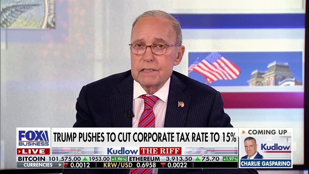 FOX Business host Larry Kudlow says President-elect Donald Trump pays close attention to the stock market on 'Kudlow.'