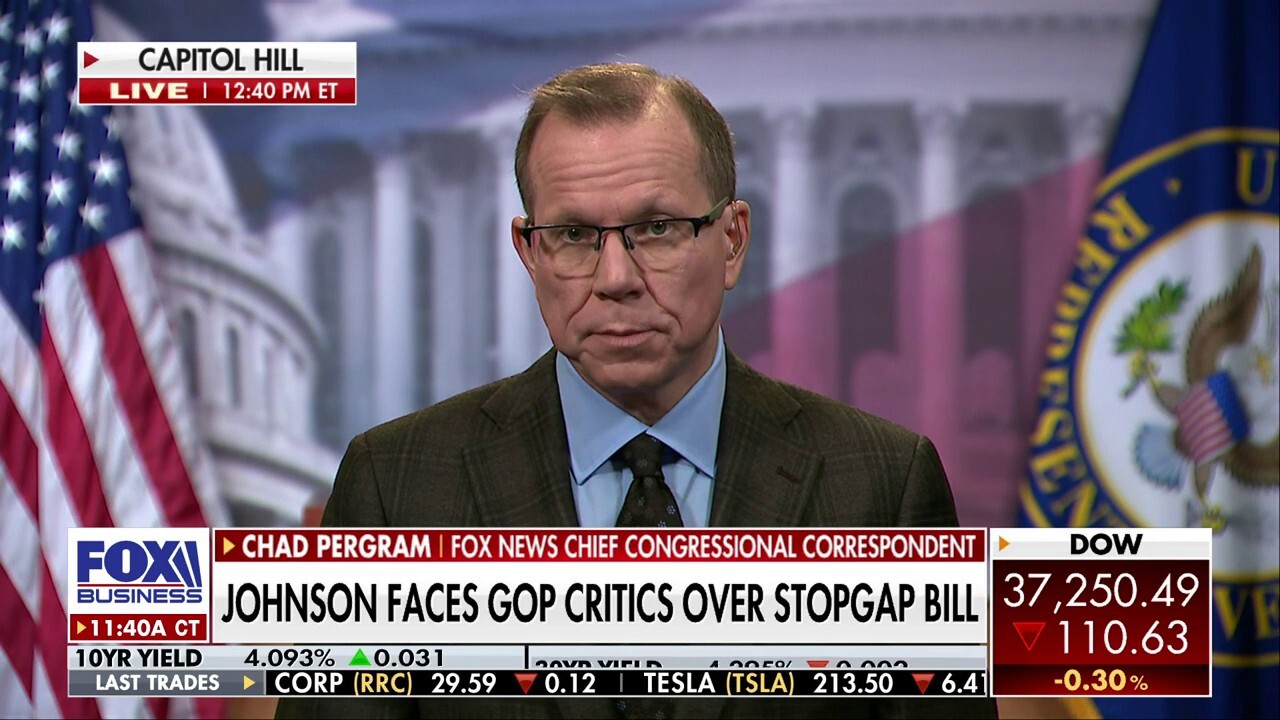 Speaker Johnson faces criticism from GOP lawmakers over spending bill as shutdown looms