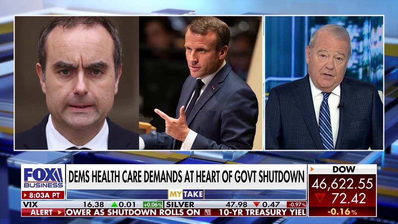 FOX Business’ Stuart Varney draws comparisons between France’s political crisis and America’s government shutdown.