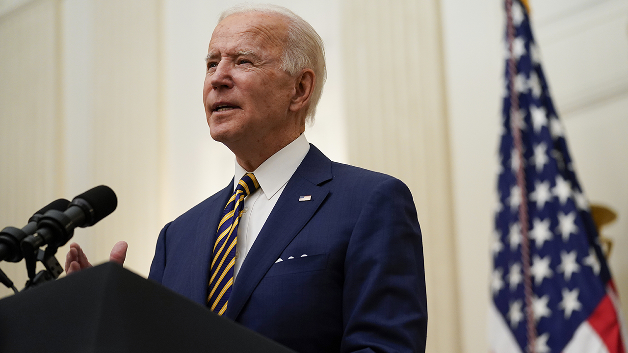 President Biden speaks after approval of bipartisan infrastructure plan by Senate