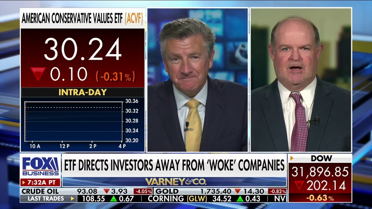 American Conservative Values ETF President Tom Carter explains how investors are shying away from 'woke' companies