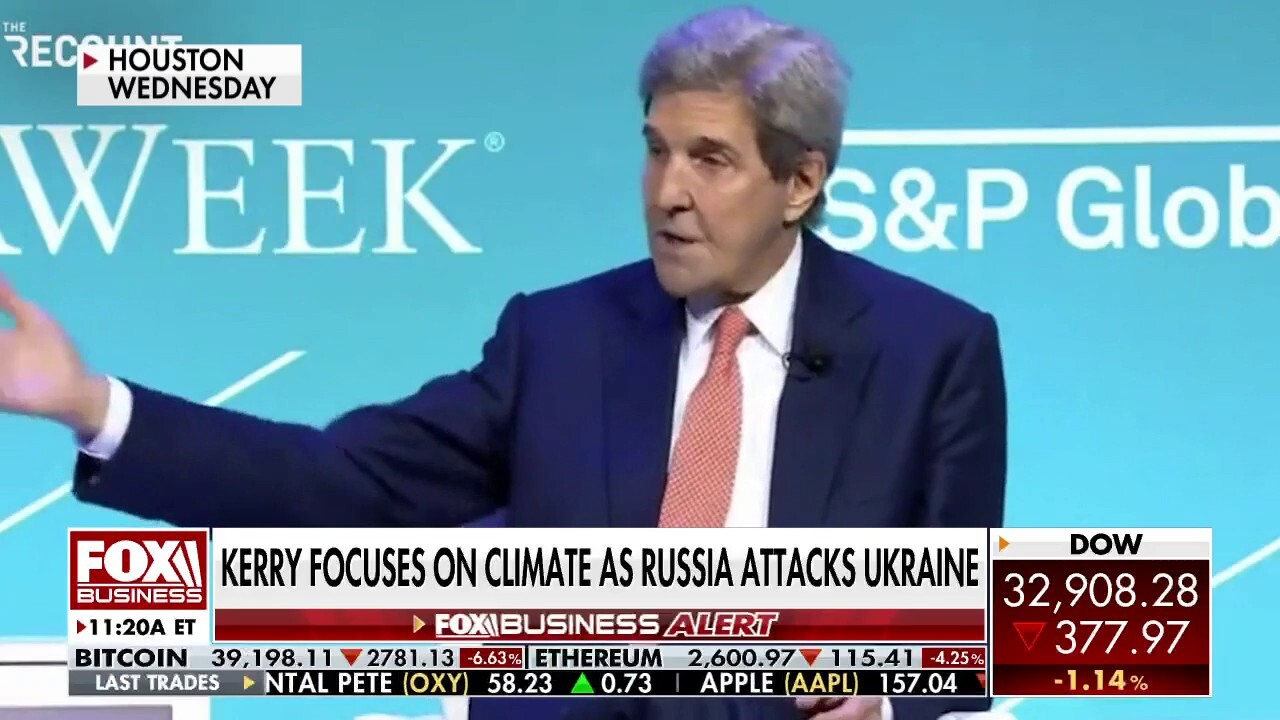 Former Secretary of Housing and Urban Development Dr. Ben Carson on Special Presidential Envoy for Climate John Kerry using the Ukrainian refugee crisis to shift the focus on climate change.