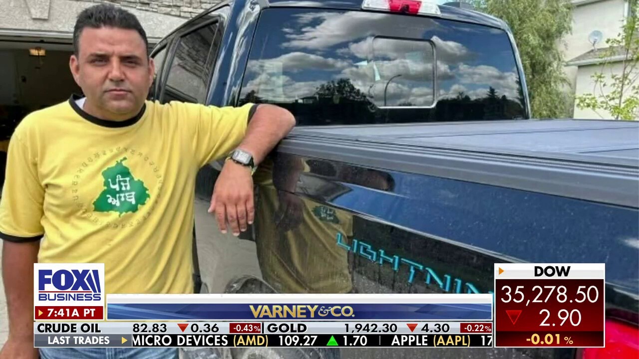 Ford EV truck owner Dalbir Bala discusses his travel troubles after he was forced to tow his vehicle during a family road trip on 'Varney & Co.'