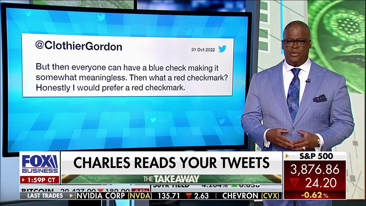 Charles Payne: Should Twitter users pay for a blue check mark?