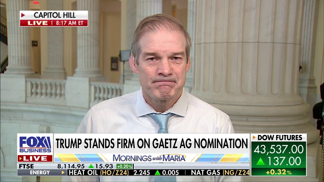 Matt Gaetz is going to focus on what the Justice Department should focus on, says Rep. Jim Jordan