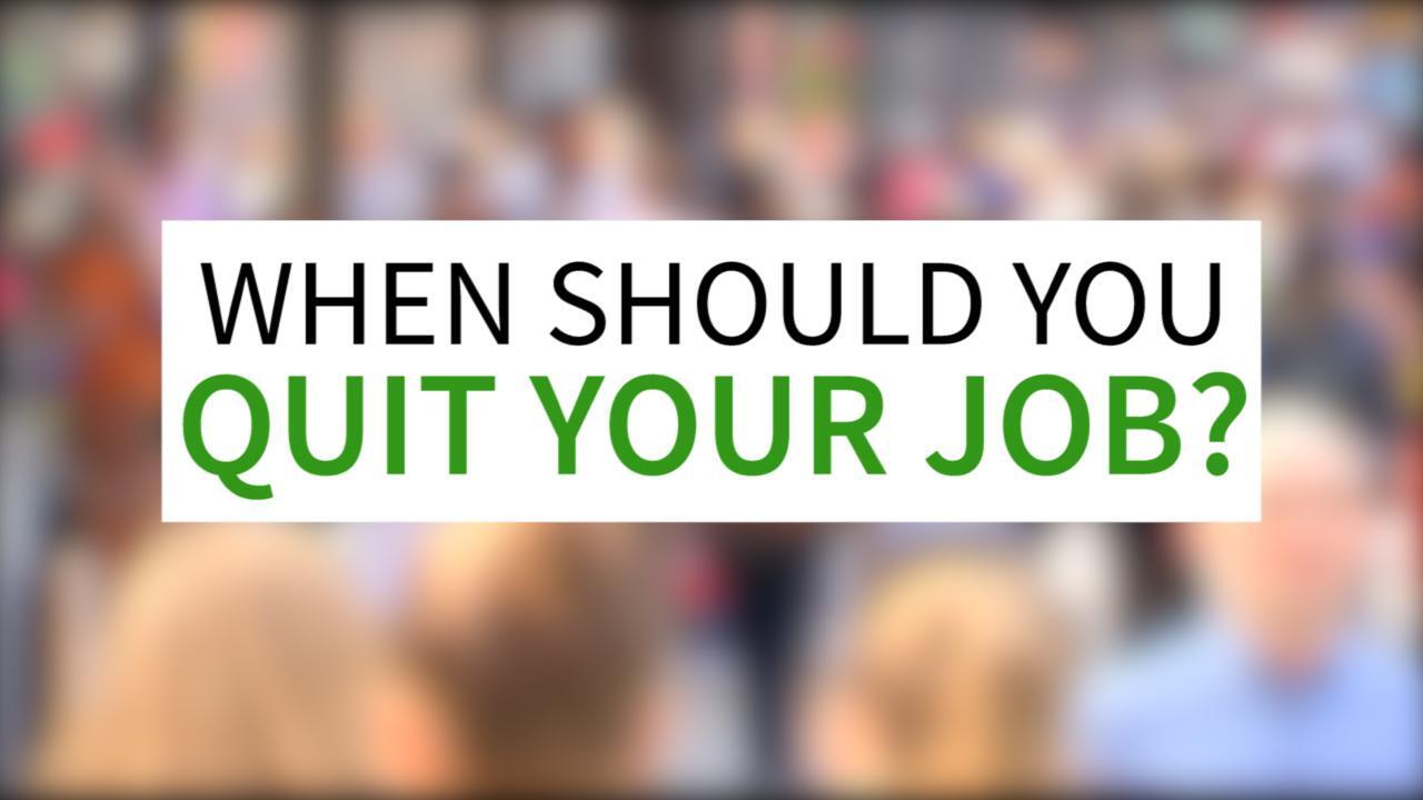 What’s a good reason to quit a job? 