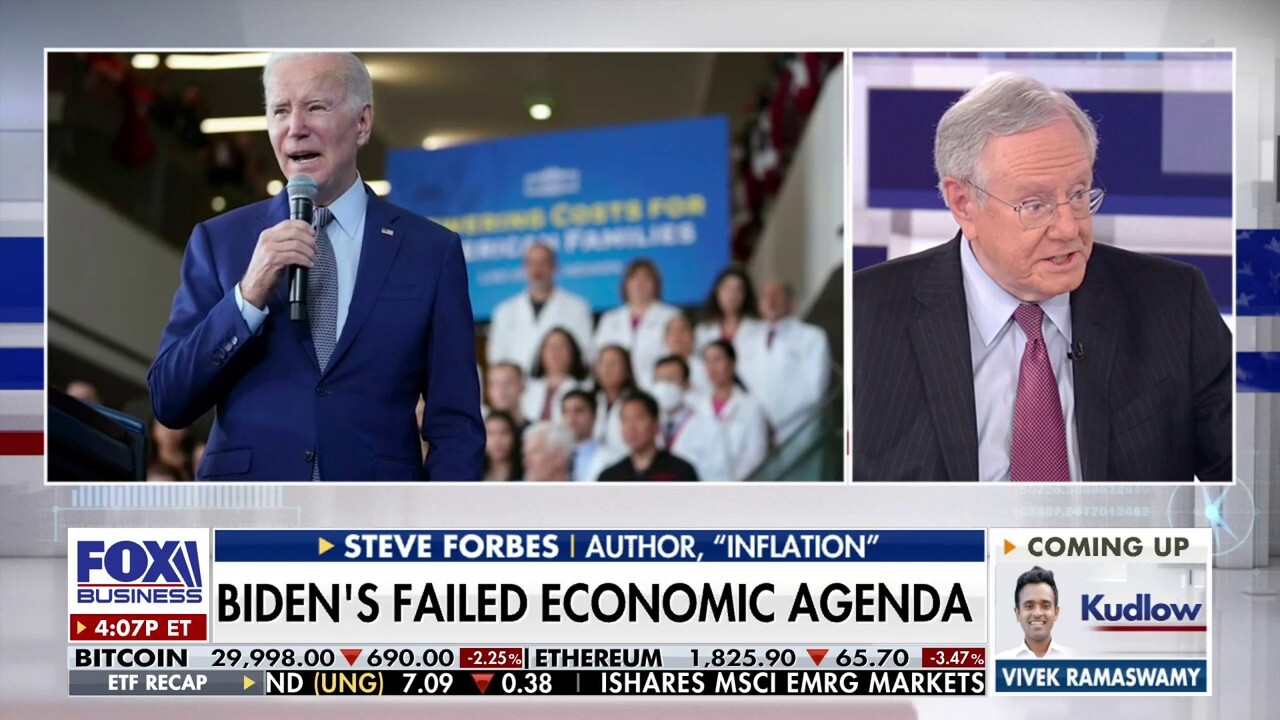 Inflation author Steve Forbes and Presidential Medal of Freedom recipient Art Laffer shred the Democratic Partys governance on Kudlow.