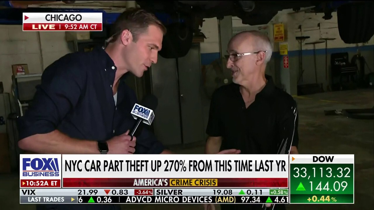 FOX Business’ Grady Trimble speaks with Joe’s Expert Auto owner Joe Betancourt in Chicago, Illinois, about the rise in crooks stealing catalytic converters.