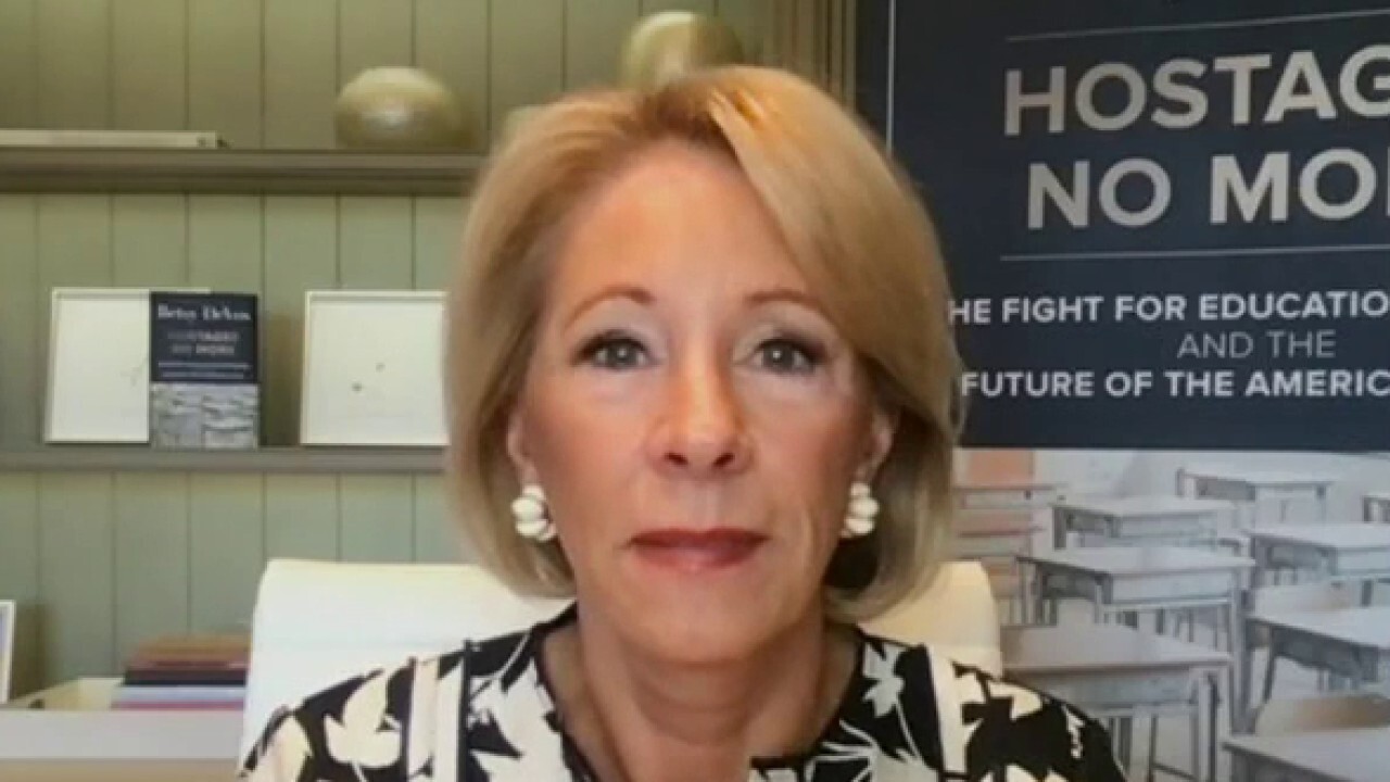 Former Education Secretary Betsy DeVos argues that the Biden administration knows the move is a 'political loser' and is a 'ploy' to try to help get votes in the November elections. 