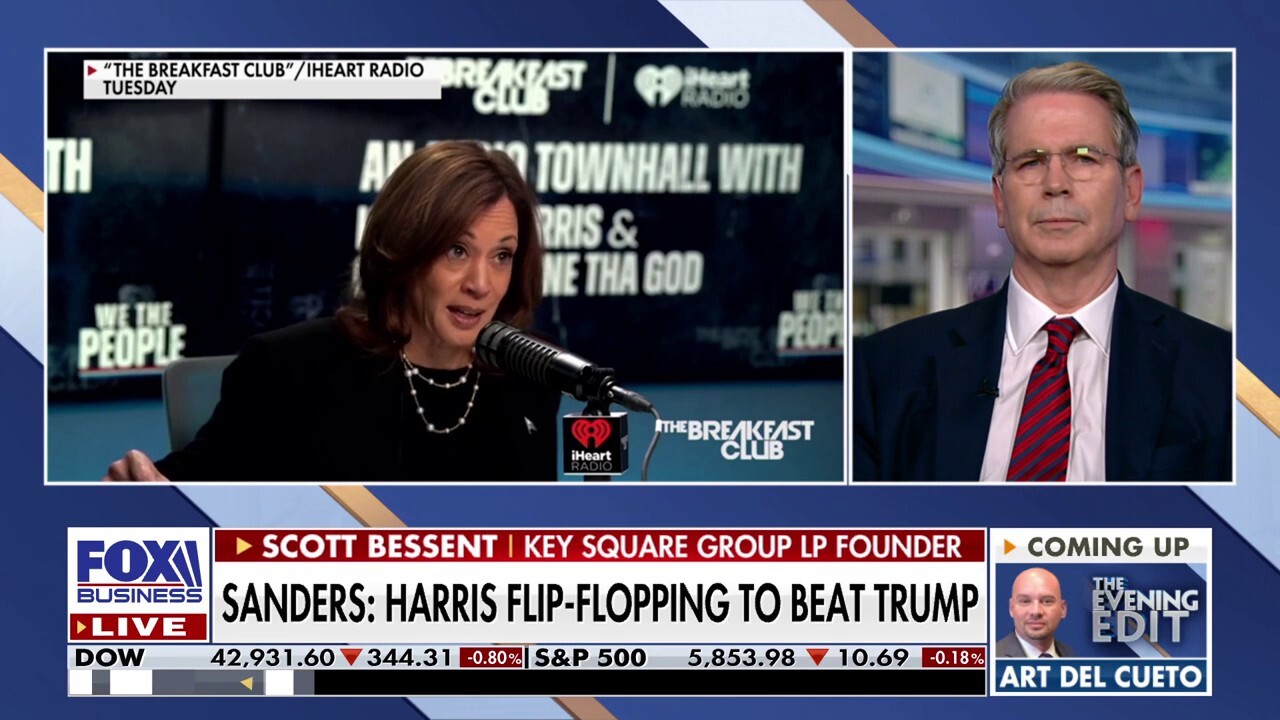 Scott Bessent says the American people ‘aren't going to be fooled’ by Kamala Harris