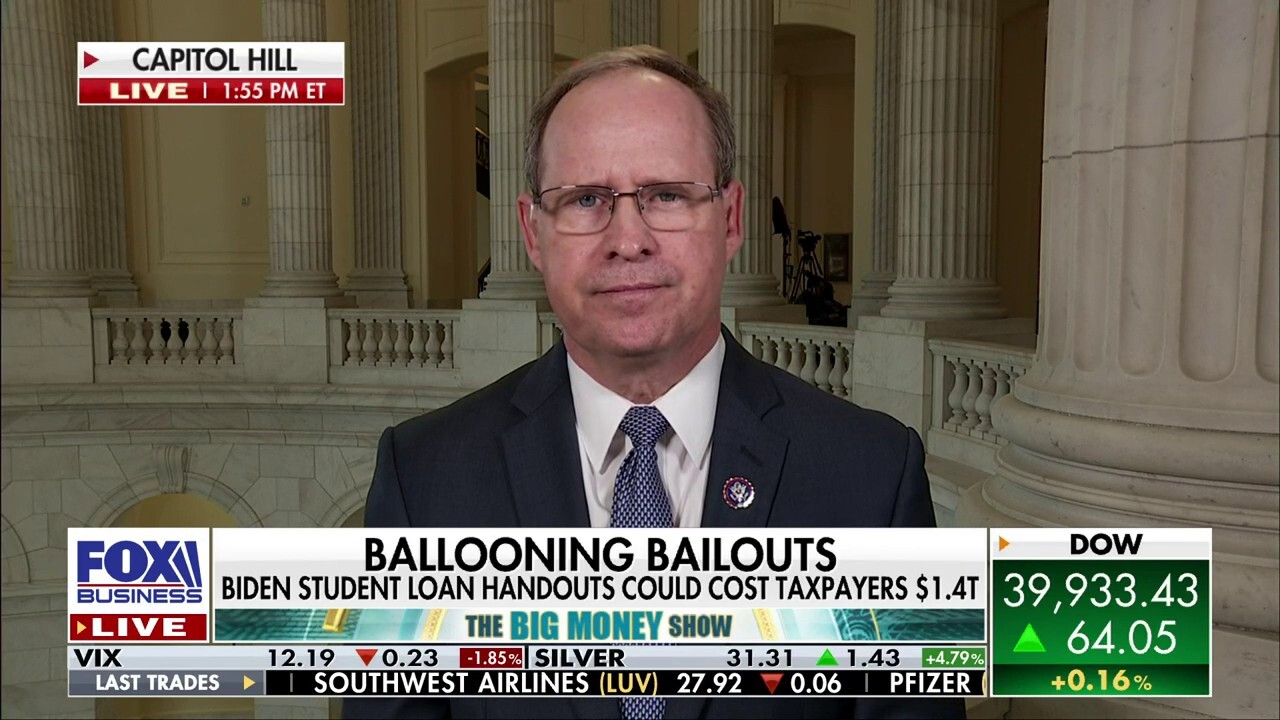 Rep. Greg Murphy, R-N.C., argues that Biden’s student loan bailout plan is ‘unconstitutional’ during an appearance on ‘The Big Money Show.’