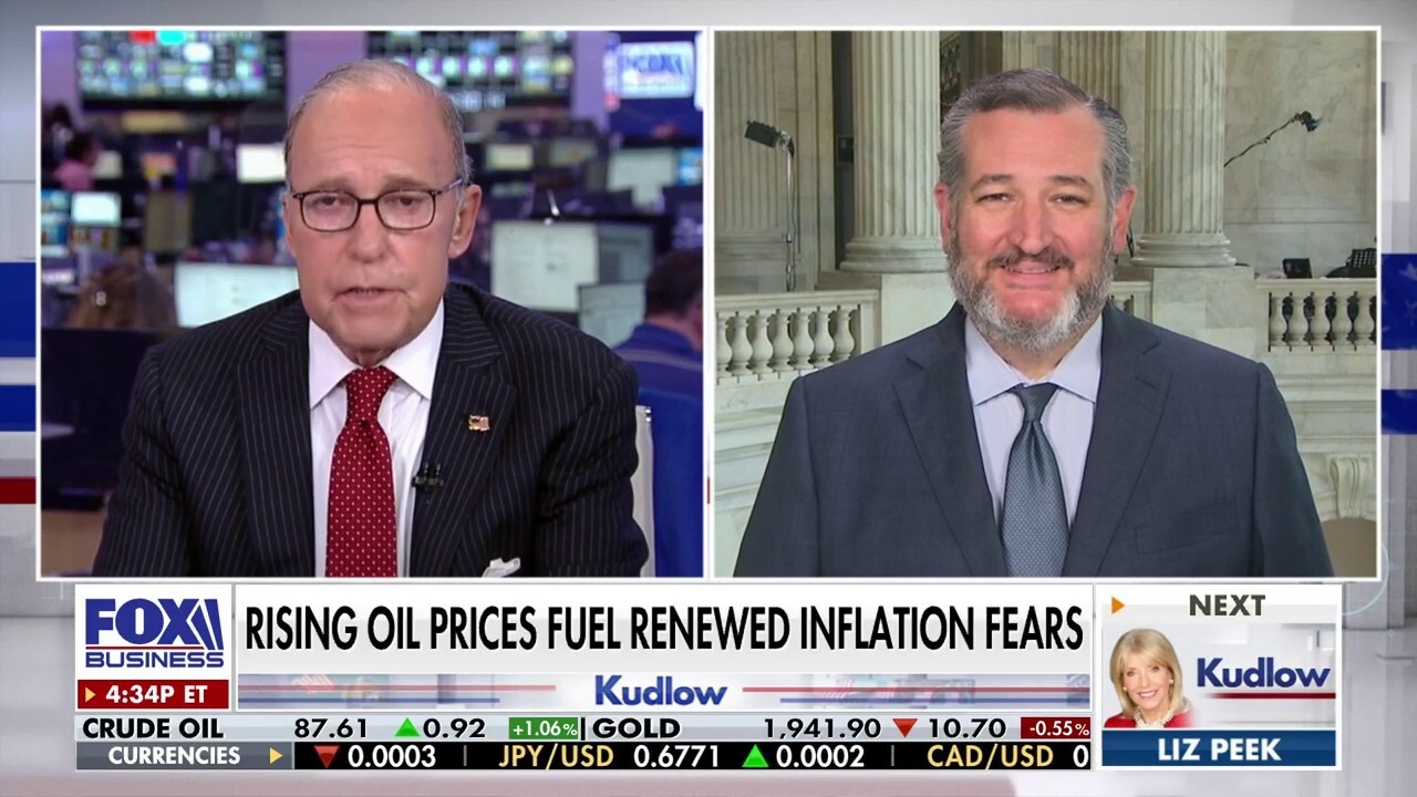  Sen. Ted Cruz, R-Texas, reacts to surging oil prices on 'Kudlow.'