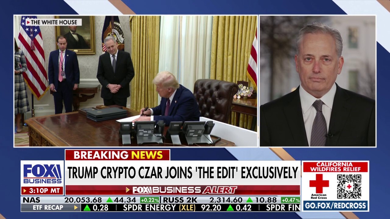 Trump AI and 'crypto czar' David Sacks discusses the administration’s crypto policies and future ambitions for the digital currency during an exclusive interview on ‘The Evening Edit.’