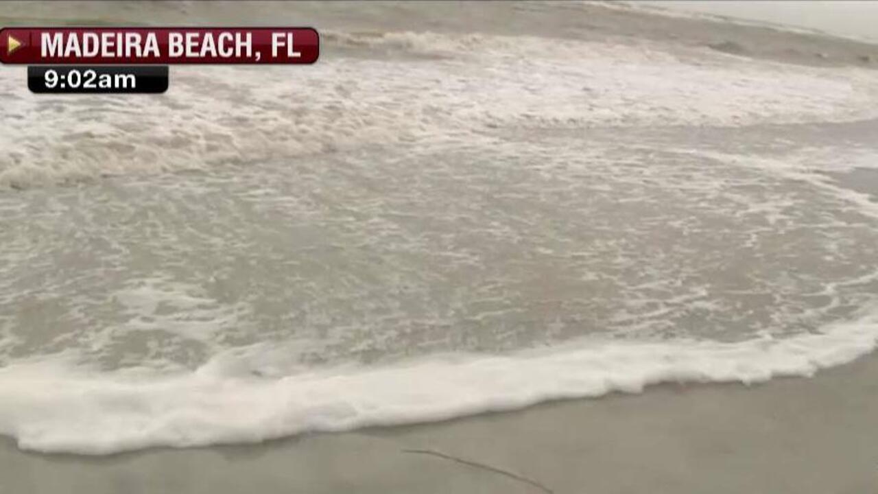 Irma storm surge hits Florida beaches 