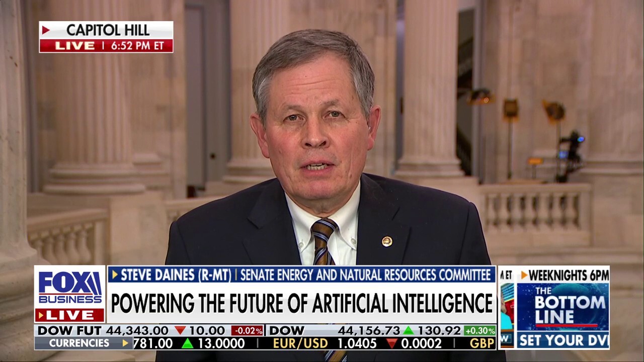 Sen. Steve Daines, R-Mont., discusses U.S. investments in artificial intelligence and President Donald Trump’s commitment to reboot American energy on ‘The Bottom Line.’