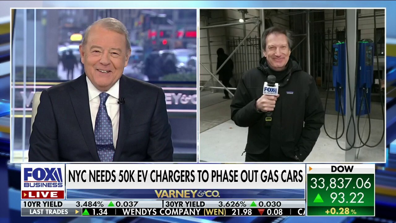 FOX Business correspondent Jeff Flock reports on New York City’s electric vehicle charger shortage amid the state’s decision to ban gas-powered cars by the year 2035.