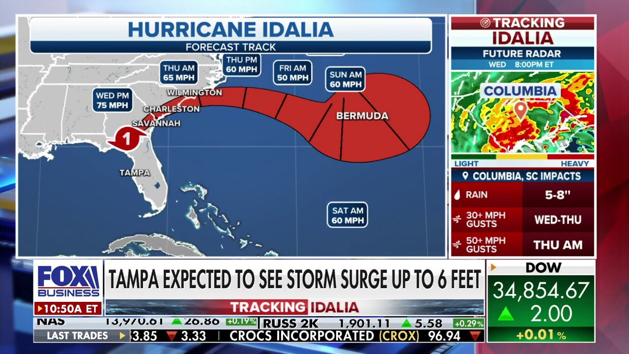 Hurricane Idalia storm surge is creeping in: Florida resident Barron Roddey