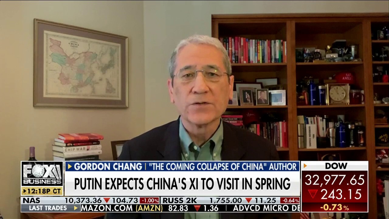 Author of "The Coming Collapse of China" Gordon Chang joins 'Cavuto: Coast to Coast' to discuss the partnership between Russia's Vladimir Putin and China's Xi Jinping, a potential spring meeting and Biden's attitude towards China