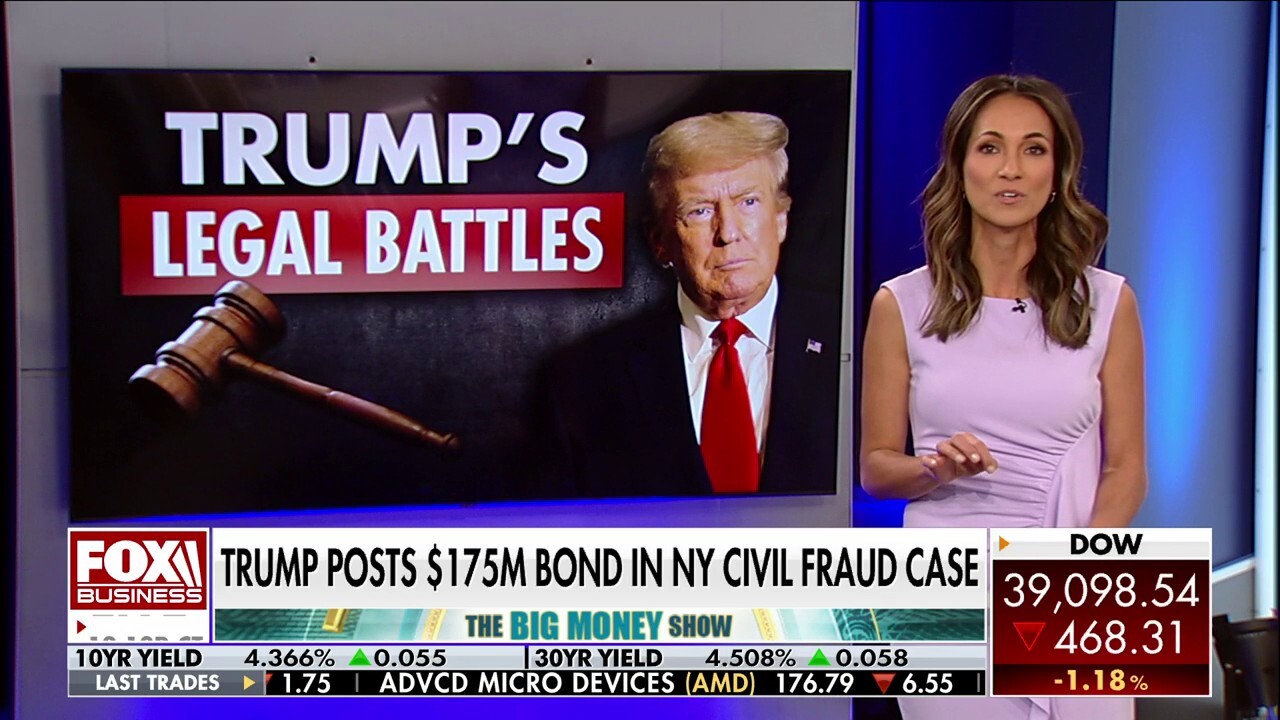 FOX Business correspondent Lydia Hu has the latest on efforts to prevent the state from seizing the presumptive GOP presidential nominee's assets while he appeals the judgment on 'The Big Money Show.'
