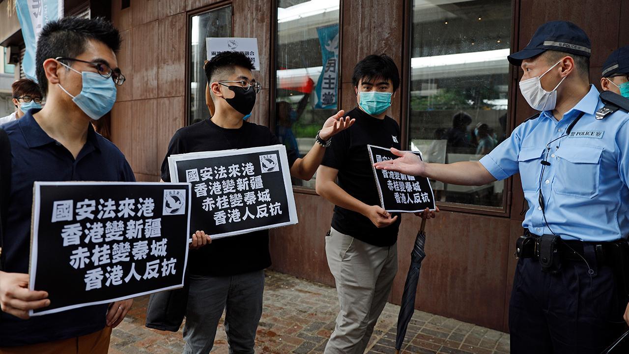 Hong Kong residents protest new Chinese security bill 