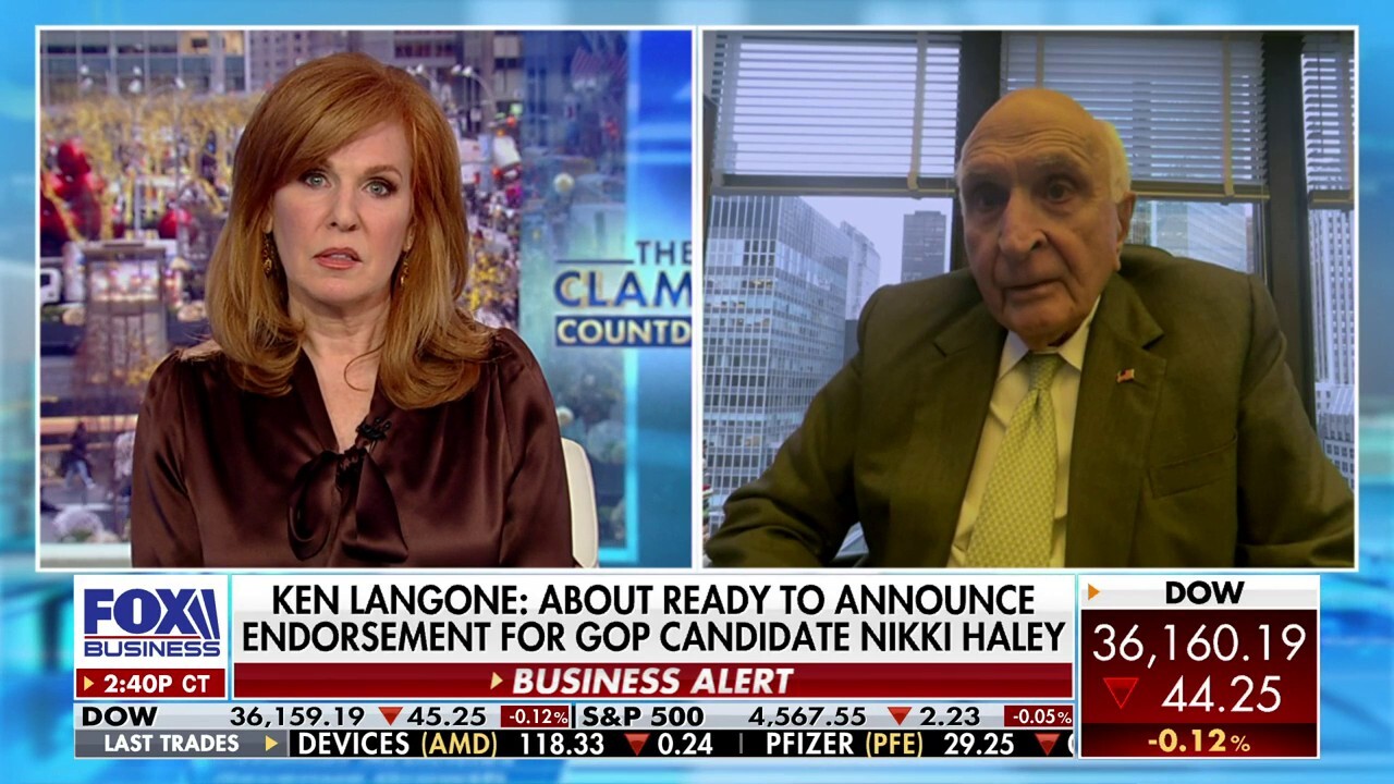 Langone tells Liz Claman on 'The Claman Countdown,' 'We stand a better chance of winning the White House with Nikki Haley than anyone else.'