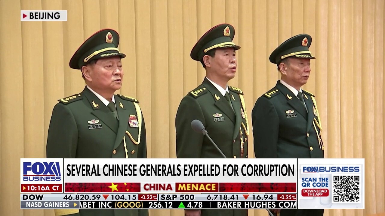Chinese military expels several top generals over corruption charges