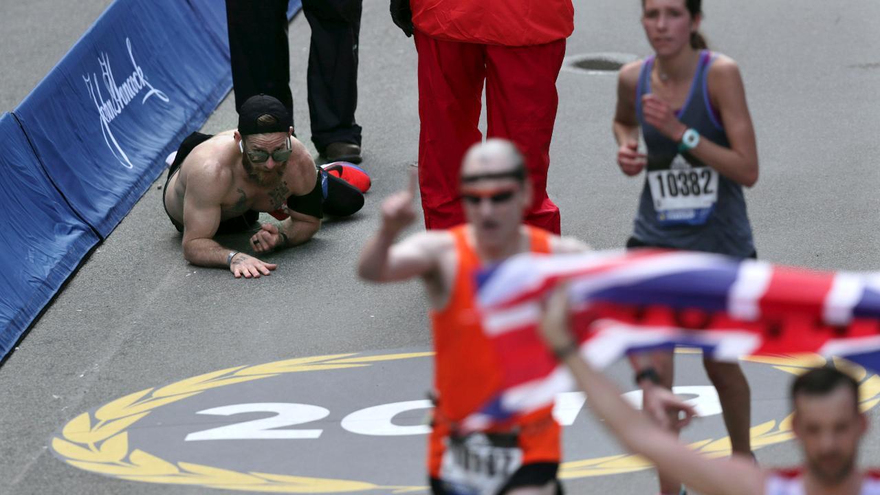 Boston Marathon finisher ran in honor of fallen Marines