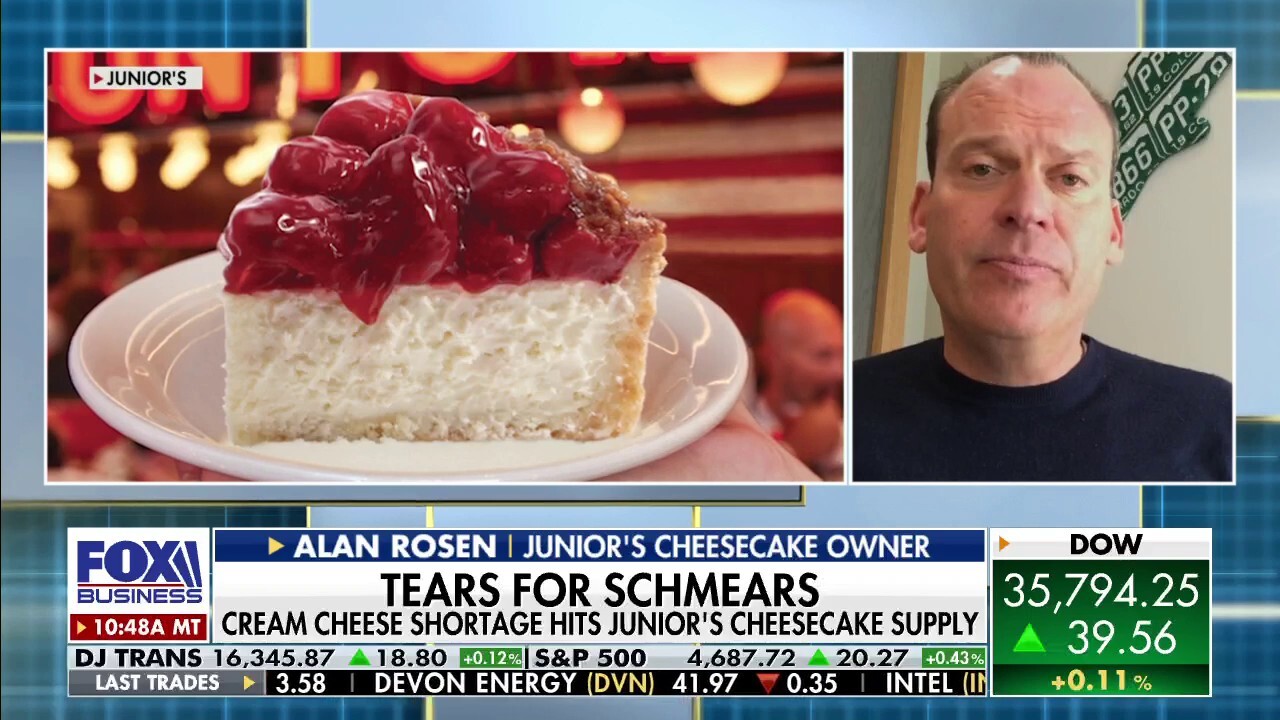 Junior's Cheesecake owner Alan Rosen argues his company uses approximately 4 million pounds of cream cheese a year and there are ‘no substitutes’ for the ingredient. 