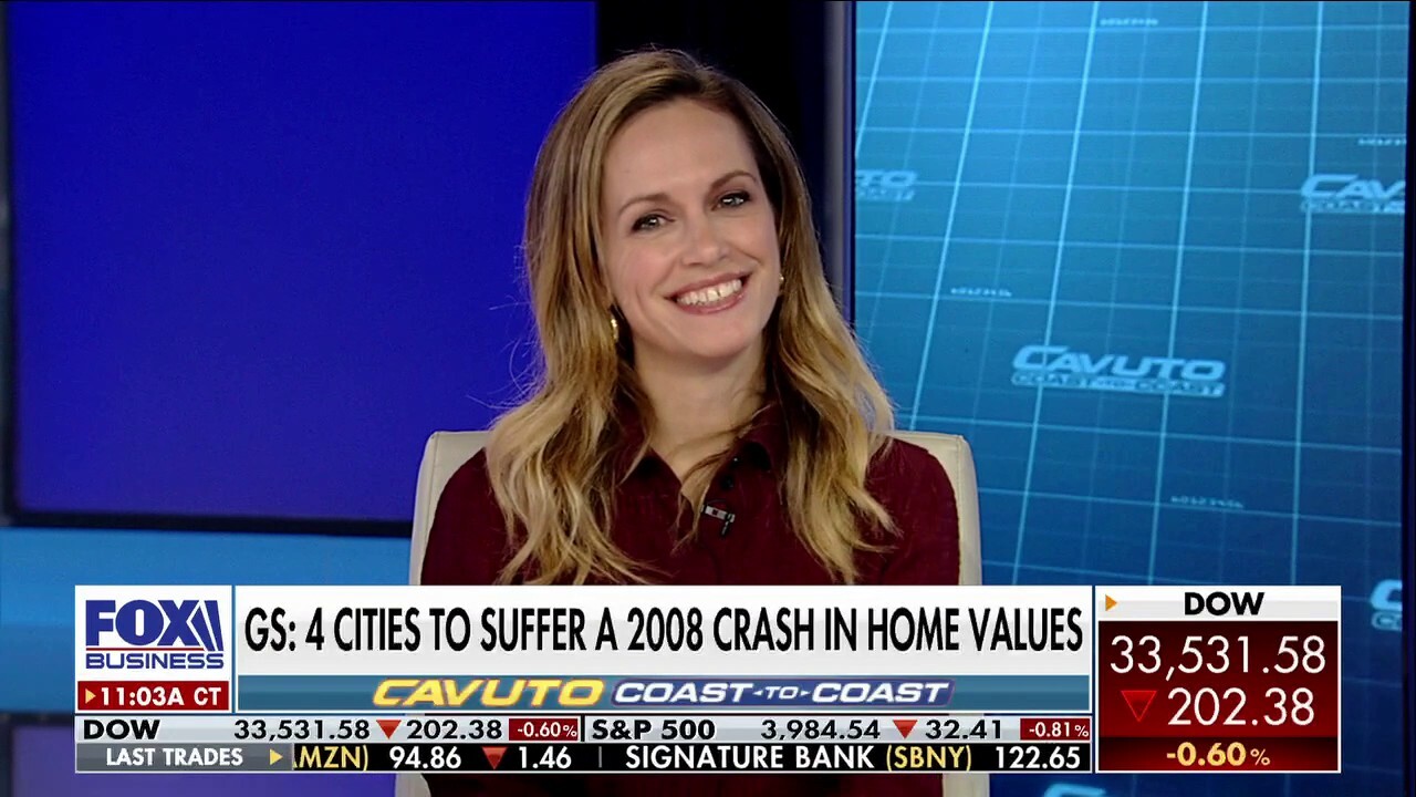 Real estate agent Kirsten Jordan responds to a Goldman Sachs report suggesting four major U.S. cities will see a crash in home value, arguing the spring housing market will be very active.