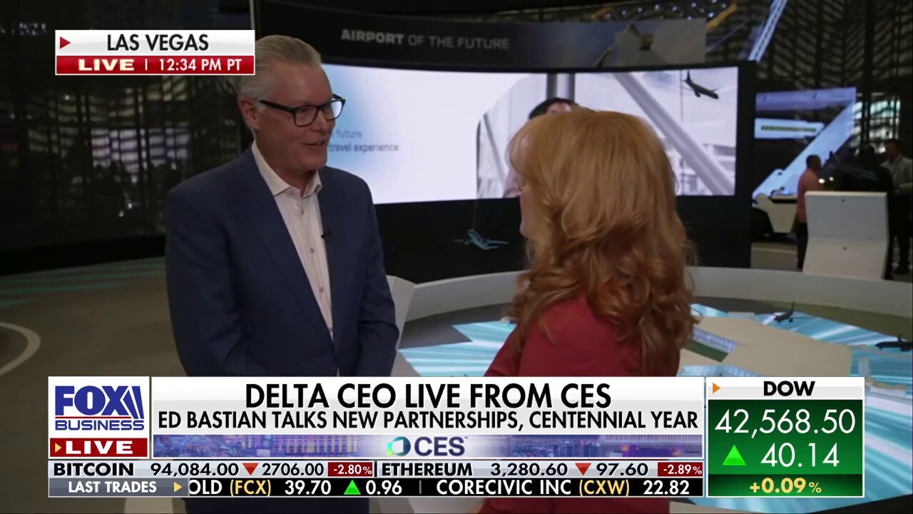 Delta Air Lines CEO Ed Bastian speaks to 'The Claman Countdown' about the company's developments at the CES 2025.