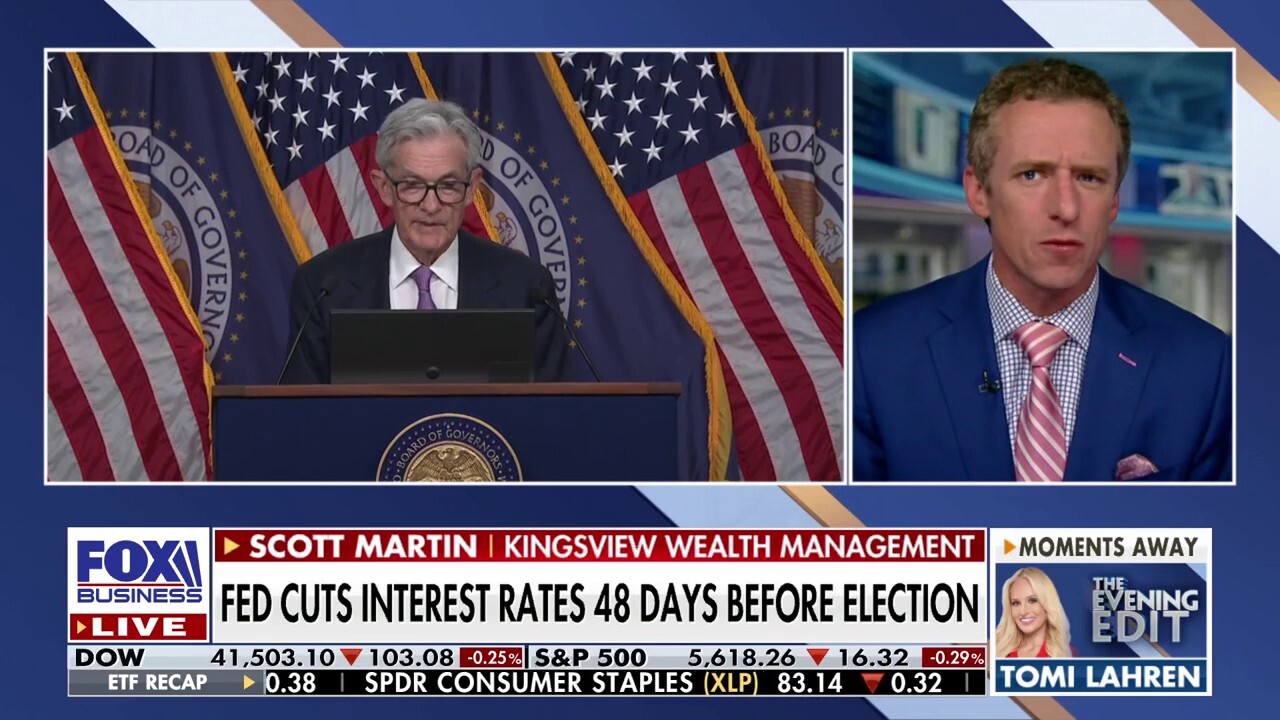 Fed interest rate cut nearly 50 days before election is 'totally political': Scott Martin