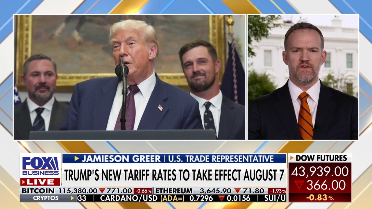 U.S. Trade Representative Jamieson Greer discusses President Donald Trump's sweeping new tariff rates on 'Mornings with Maria.'