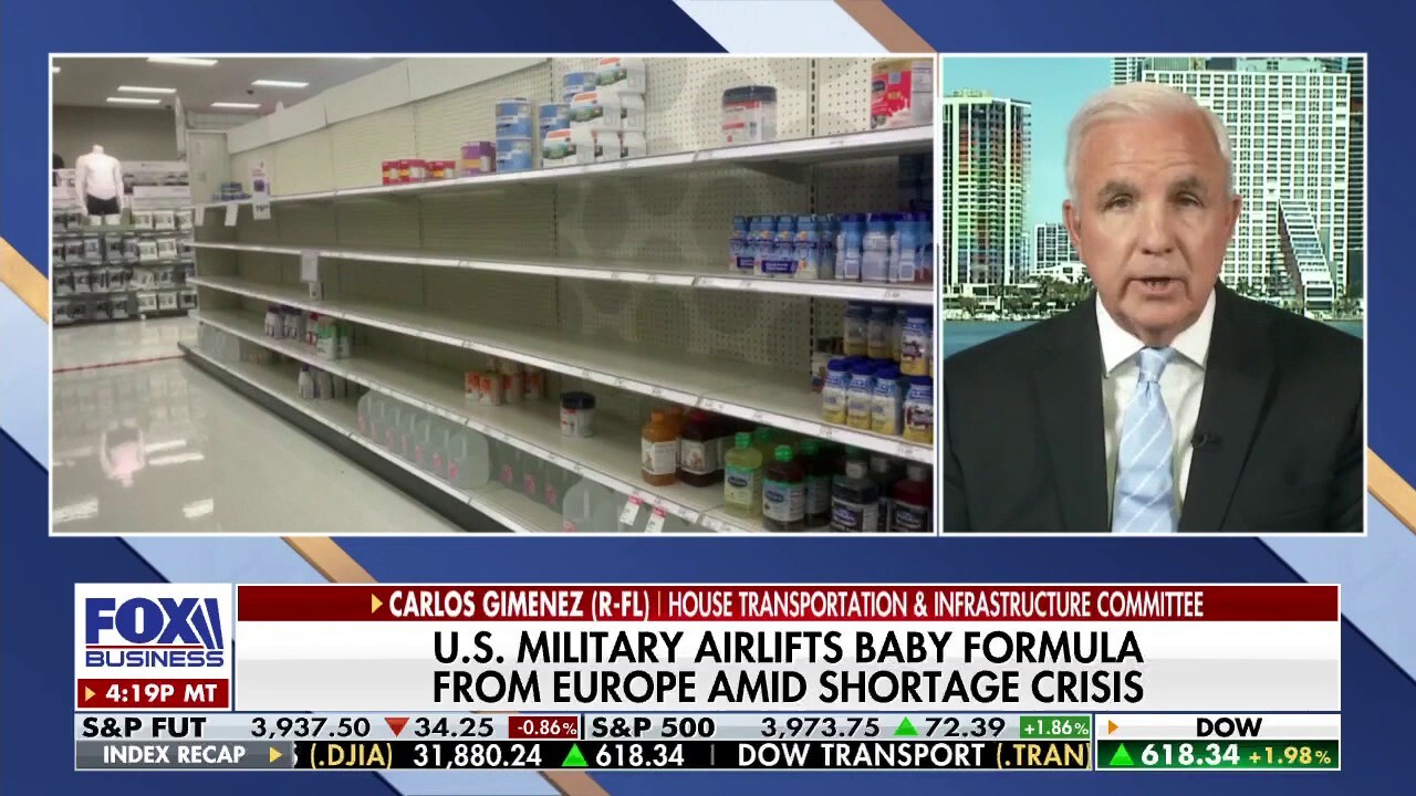 Biden’s baby formula crisis ‘third world country kind of stuff’: Rep. Gimenez 