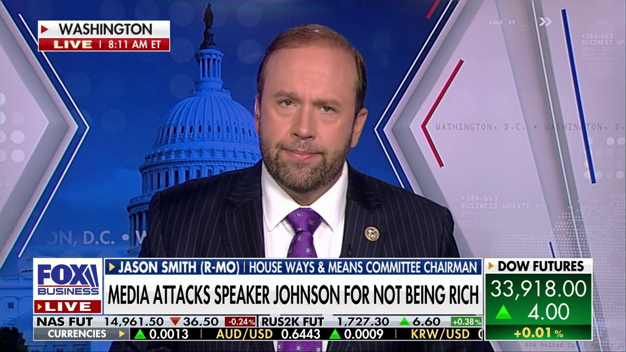 Media attacking Mike Johnson for his finances shows how ‘out of touch’ they are: Rep. Jason Smith