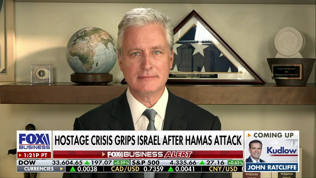 Former hostage negotiator Robert O'Brien reacts to Israel and Hamas going to war on 'Kudlow.'