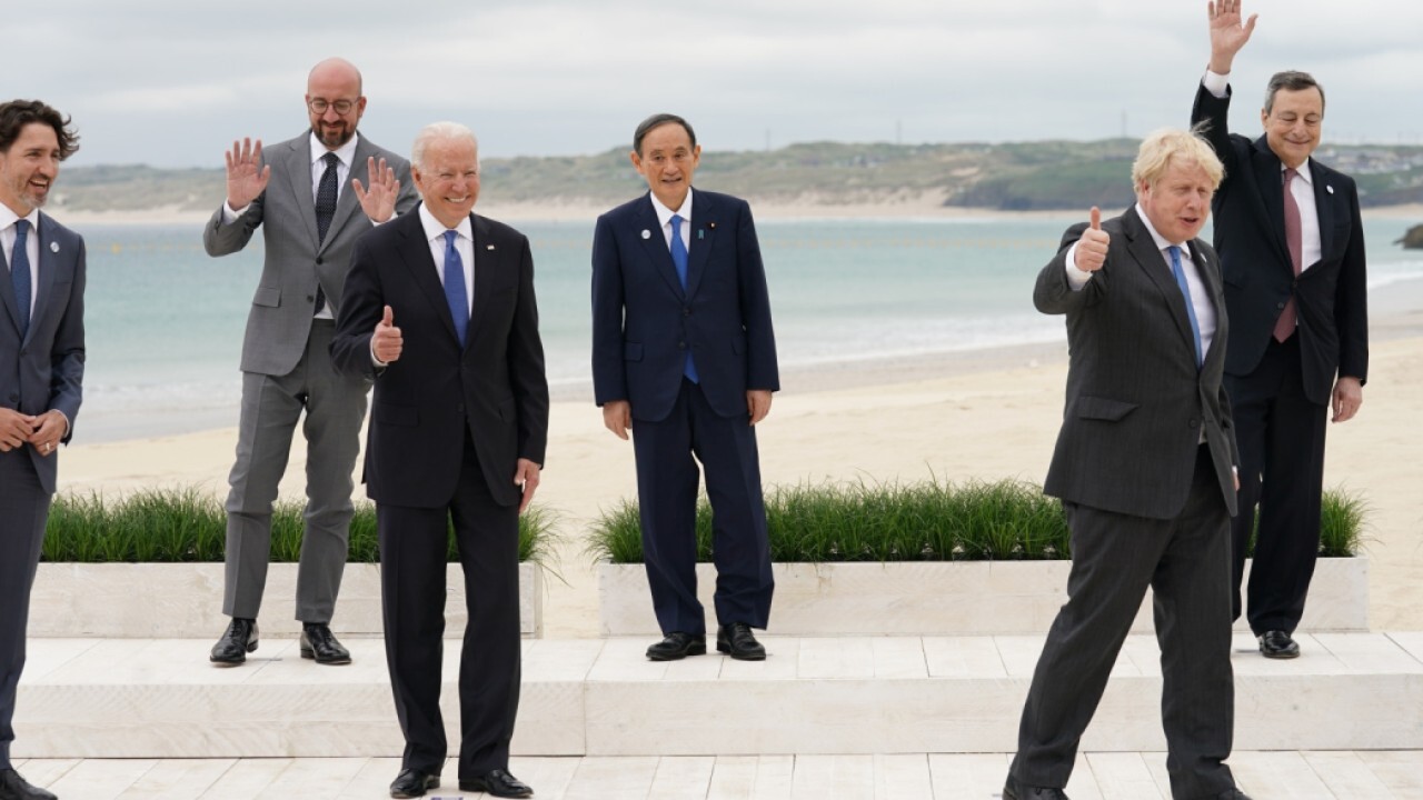 Biden and G-7 summit world leaders reach agreement on global minimum tax. FOX Business' Connell McShane with the latest.