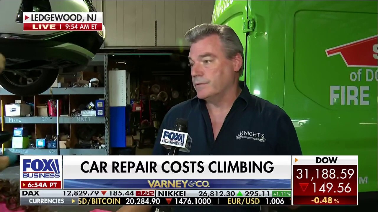 FOX Business' Madison Alworth speaks with Peyton Knight, the owner of Knight's Automotive Repair in New Jersey, about what customers can expect. 