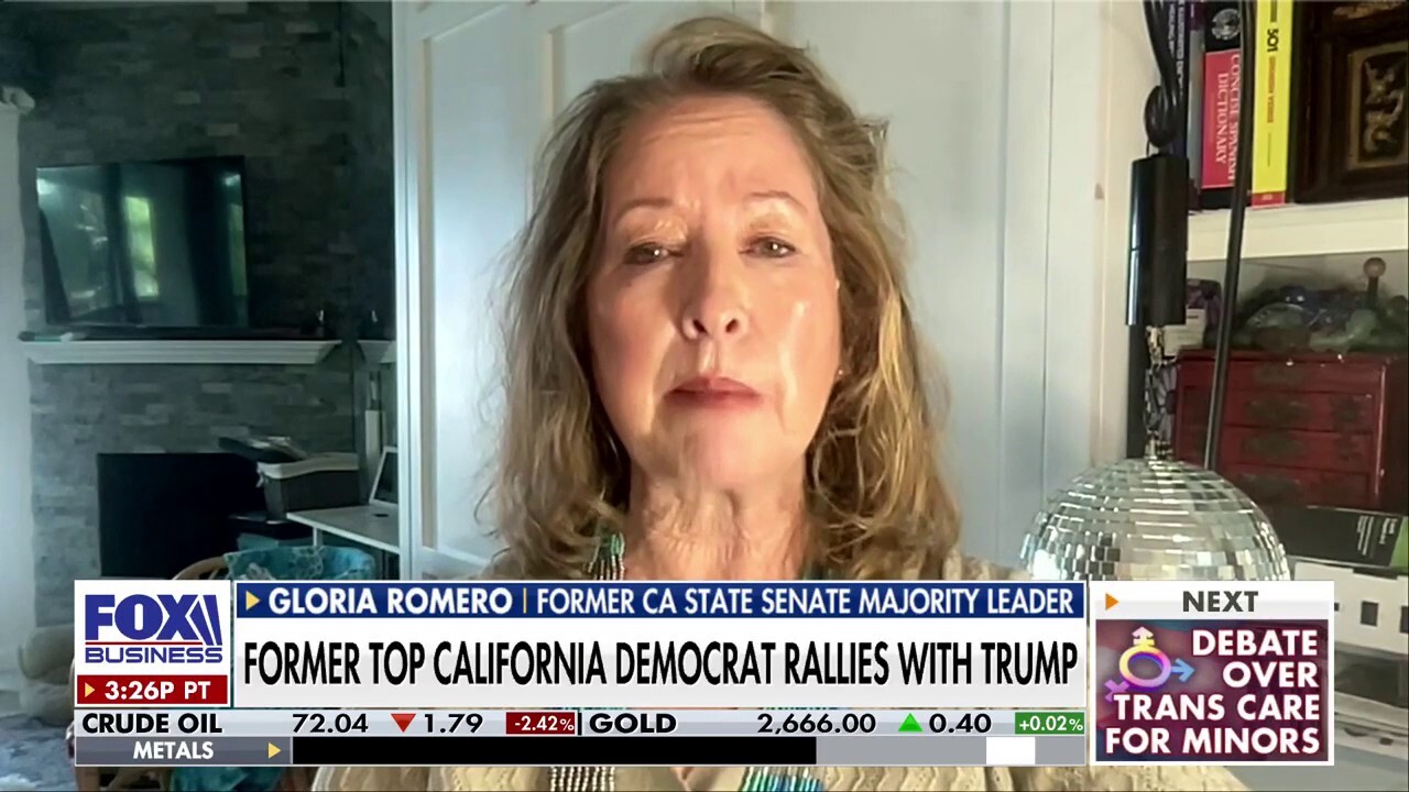 Former Democrat Gloria Romero backs Trump: 'I didn't leave the party, the party left me'