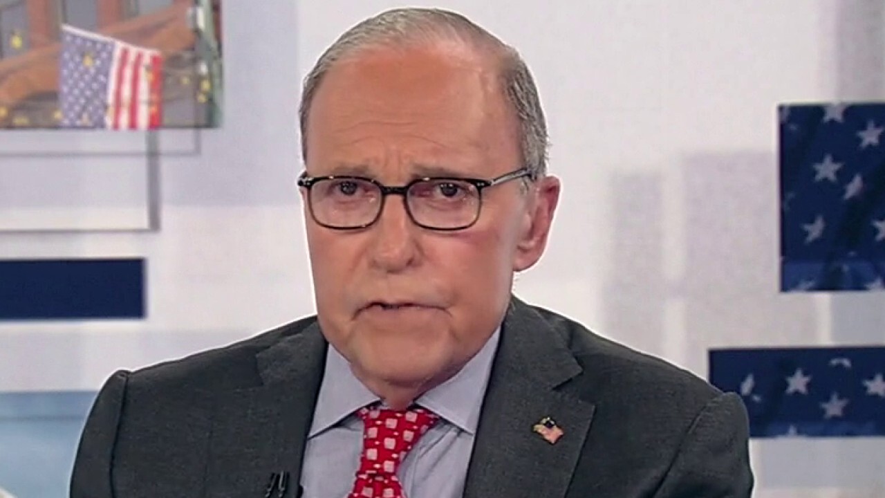 FOX Business host reacts to President Biden's speech and calls out his spending as Americans face record-high inflation on 'Kudlow.'