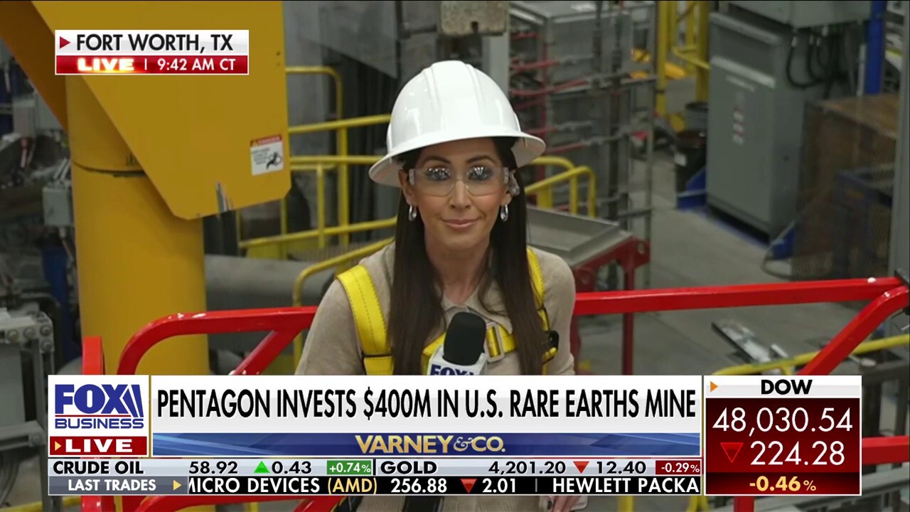 FOX Business’ Lauren Simonetti reports live from Texas in the only U.S. plant turning rare earth materials into magnets.