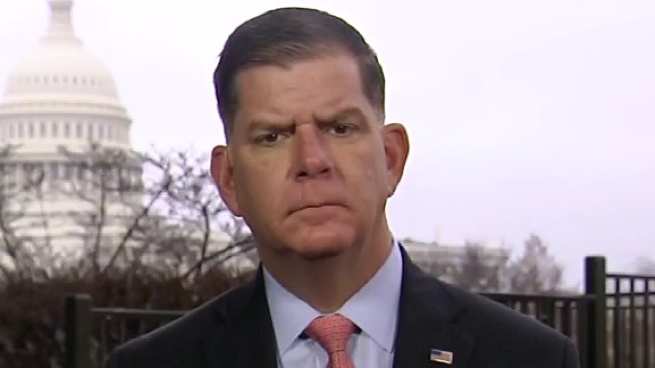 Labor Secretary Marty Walsh argues that payrolls in January rising by 467,000 is a 'very transparent number' even though the benchmark had been revised, which he acknowledged is 'part of' the reason why job growth blew past expectations.