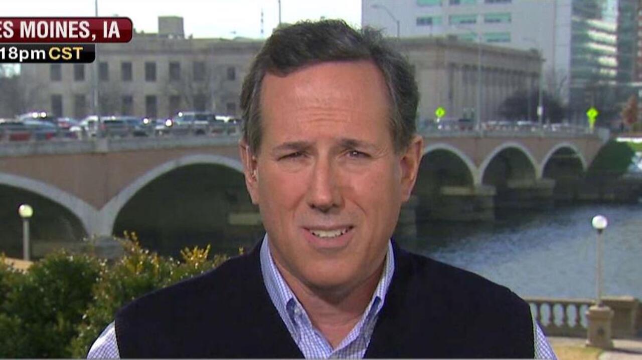 Rick Santorum on what it takes to win Iowa