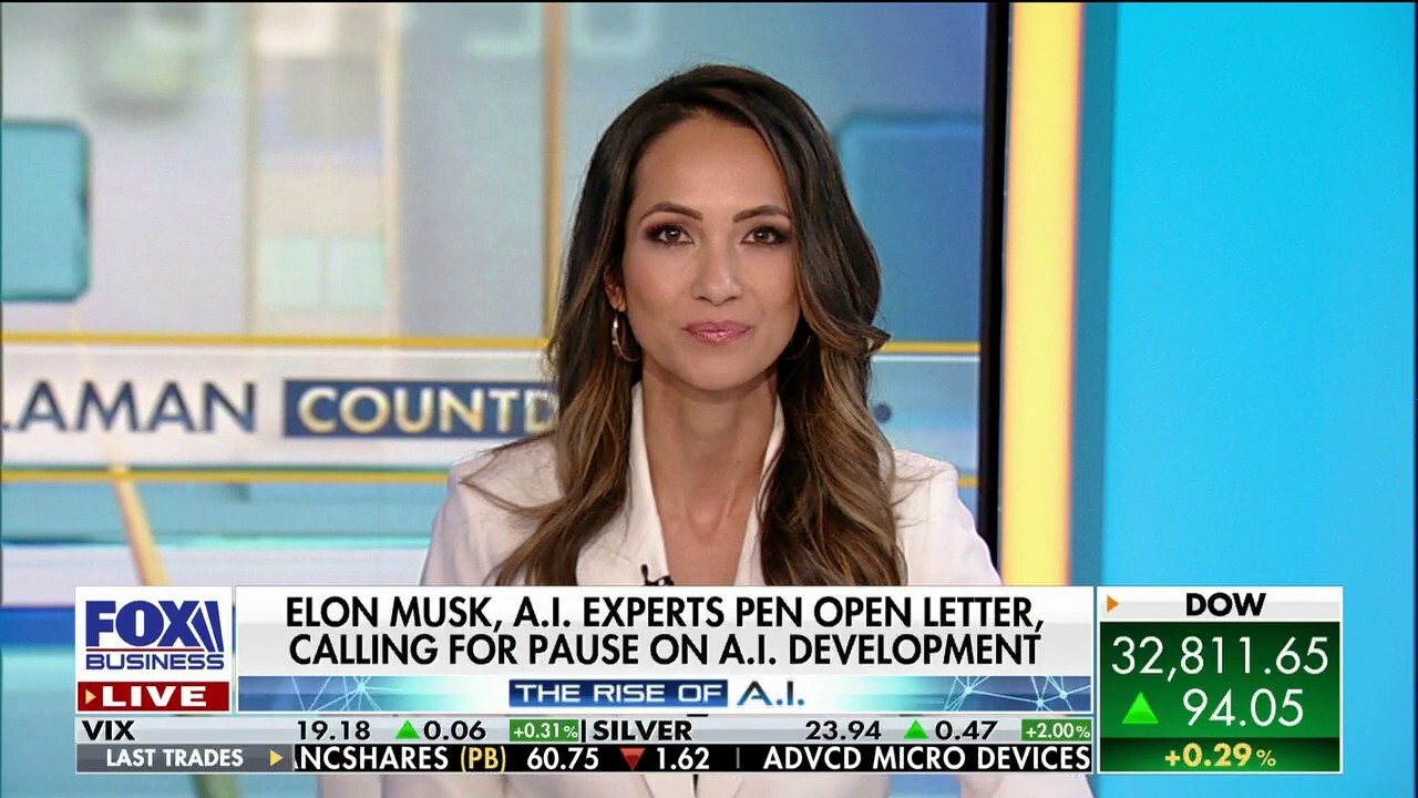 FOX Business correspondent Lydia Hu breaks down Elon Musk, Apple co-founder, other tech experts' call for a pause on 'giant AI experiments' amid concerns over artificial intelligence on 'The Claman Countdown.'