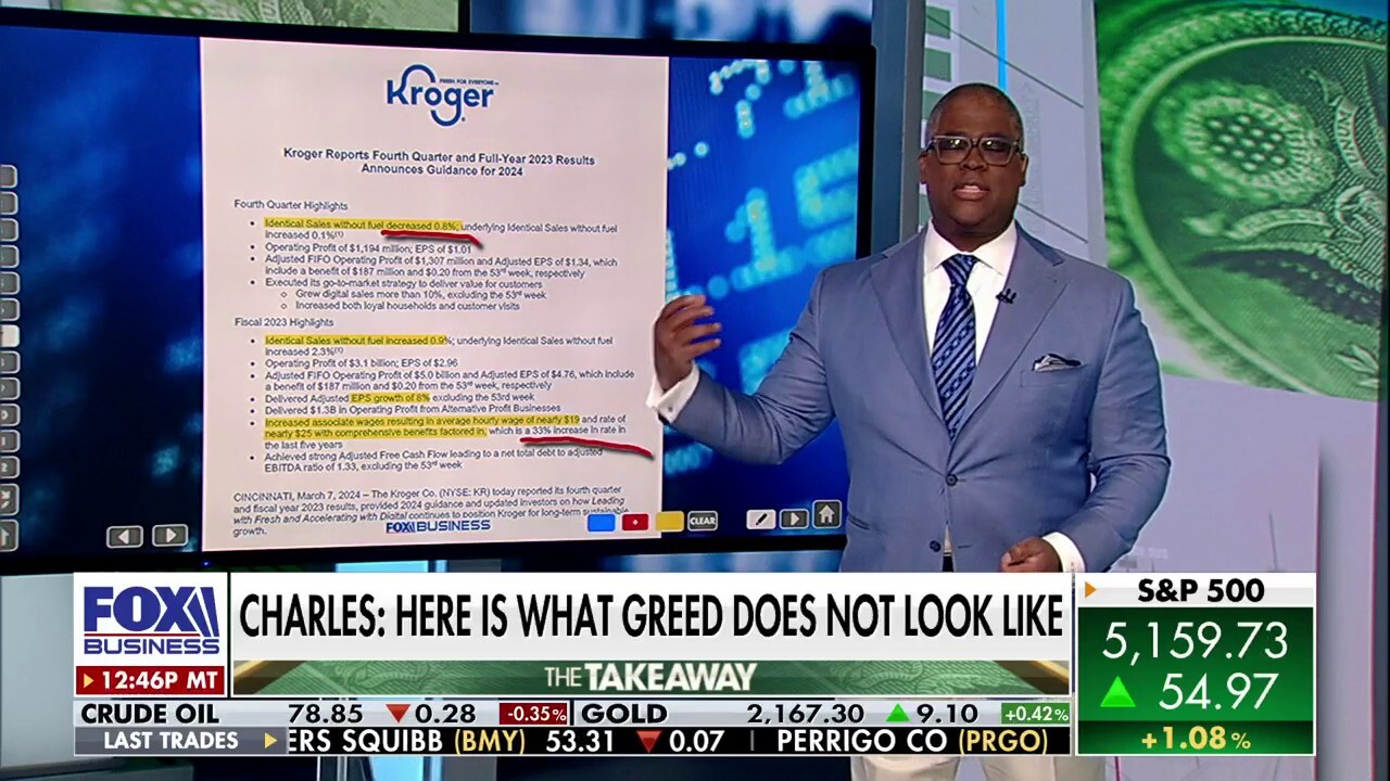 Charles Payne: Here is what corporate greed does not look like