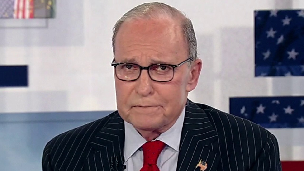 FOX Business host Larry Kudlow shreds President Joe Biden's energy policies as Americans experience rising gas prices on 'Kudlow.'